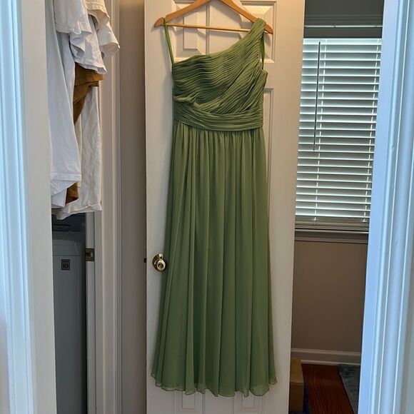Morilee Madeline Gardner Maxi One Shoulder Bridesmaid Dress Size 12 - Picture 1 of 6